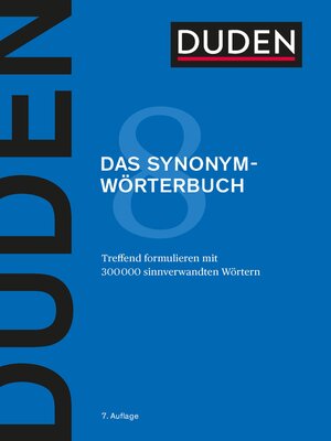 cover image of Duden – Das Synonymwörterbuch